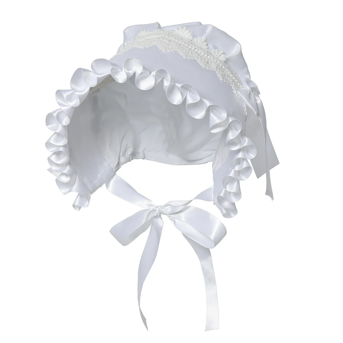 Bonnet Victorien Femme - Style Français Lolita Demoiselle d'Honneur - Image 2
