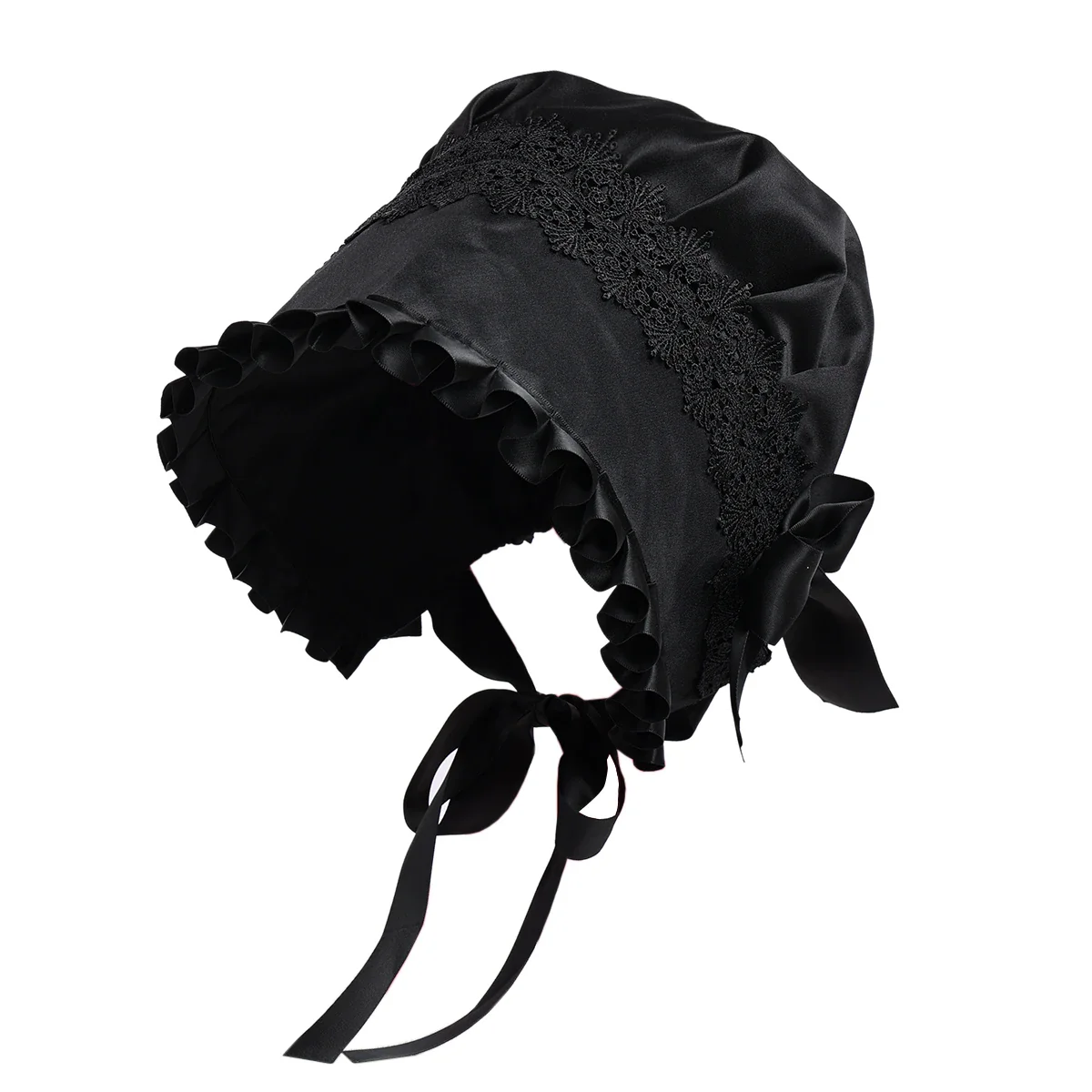 Bonnet Victorien Femme - Style Français Lolita Demoiselle d'Honneur - Image 7