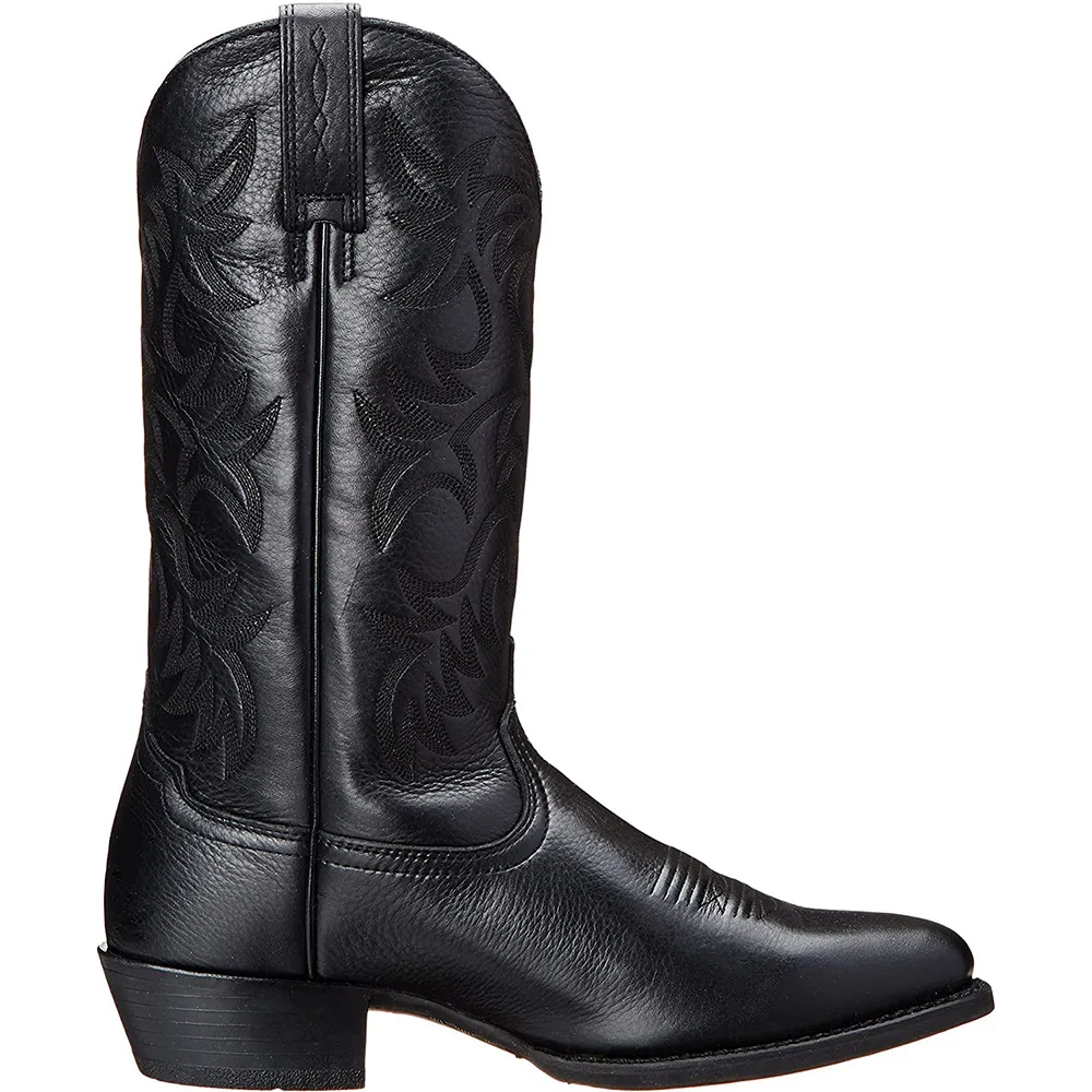 Bottes Cowboy Cattlepunk Homme - Hautes Brodées Cuir Vintage - Image 15