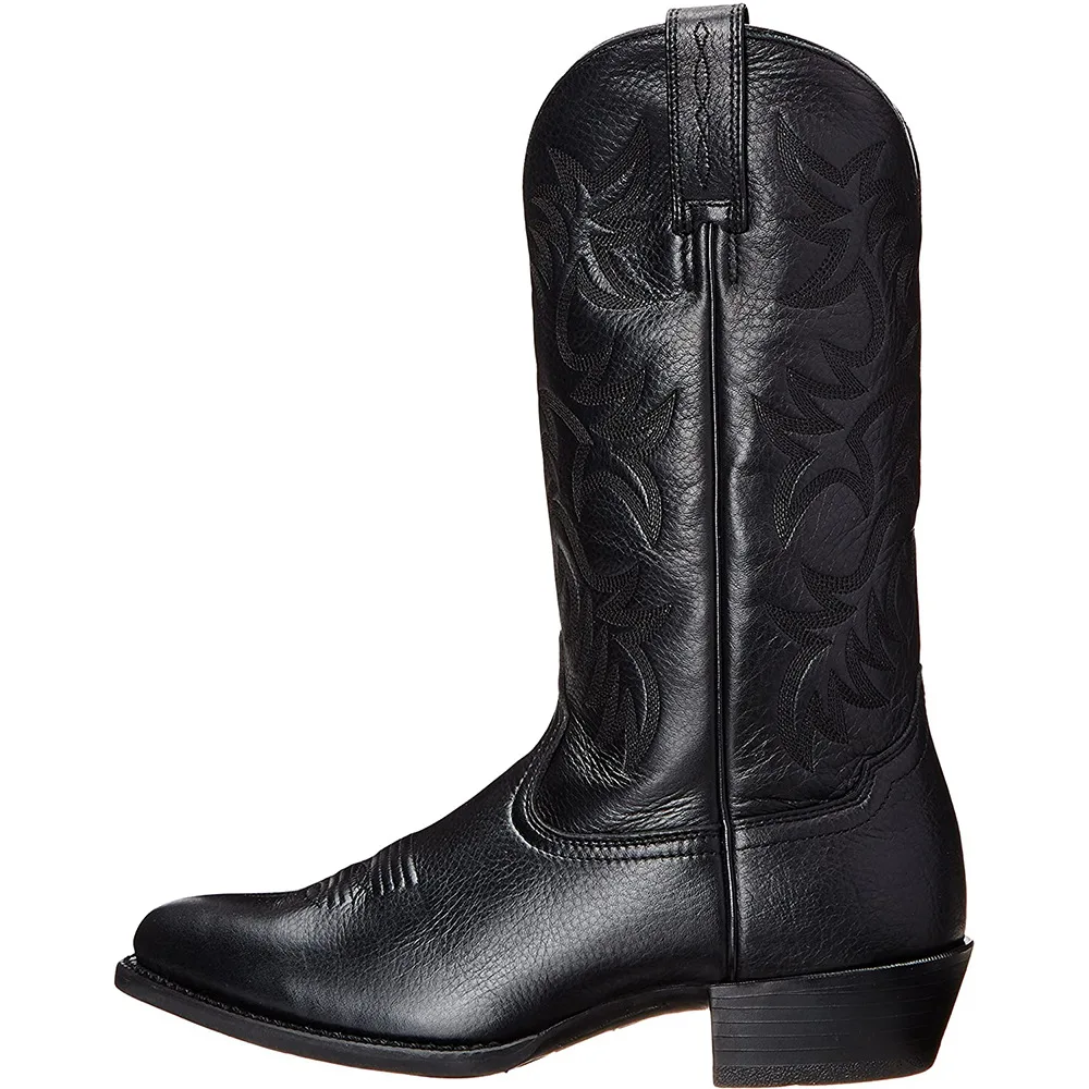 Bottes Cowboy Cattlepunk Homme - Hautes Brodées Cuir Vintage - Image 16