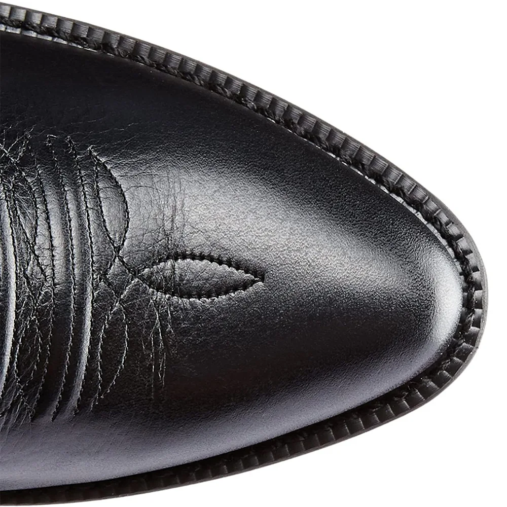 Bottes Cowboy Cattlepunk Homme - Hautes Brodées Cuir Vintage - Image 19
