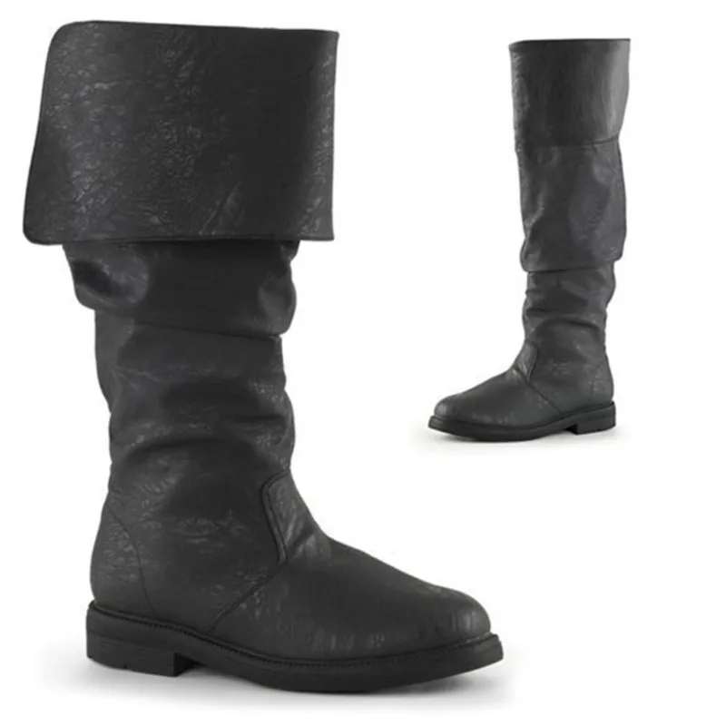 Bottes de Cosplay en Cuir PU Noir ou Marron - Image 4
