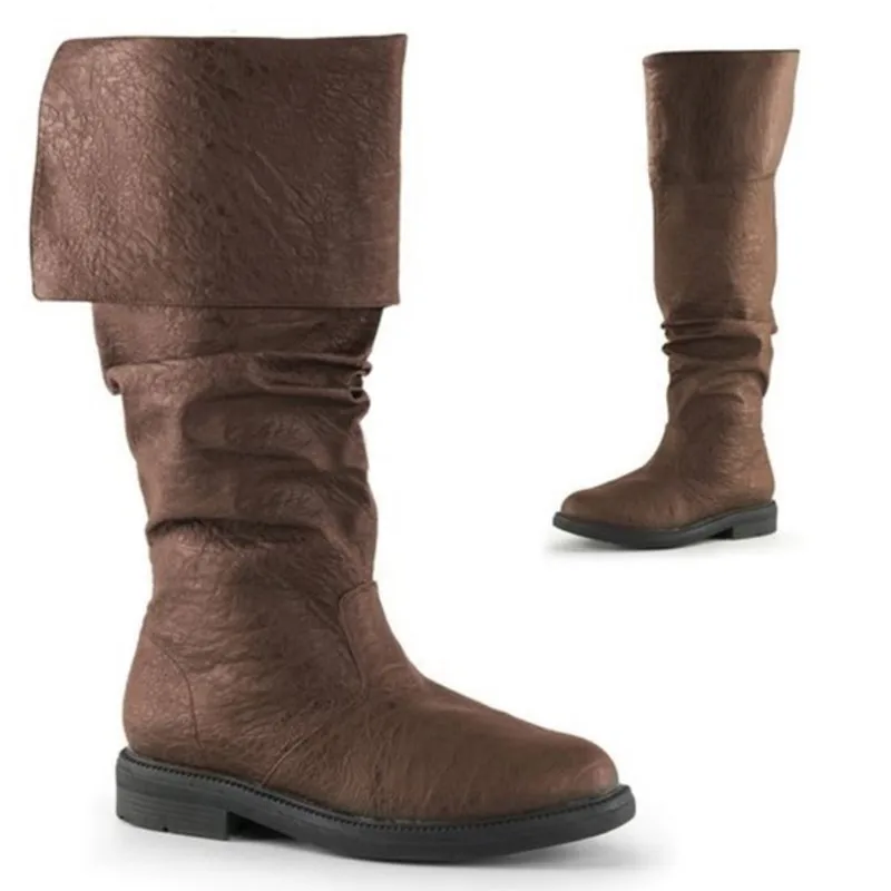Bottes de Cosplay en Cuir PU Noir ou Marron - Image 5