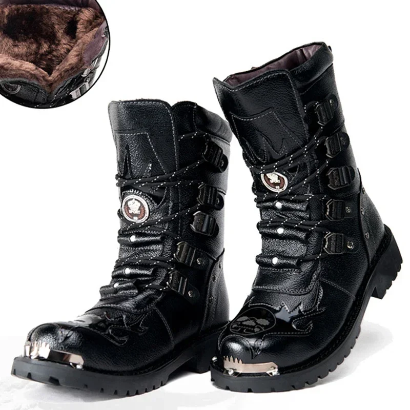 Bottes Moto Steampunk Homme - Boucles Punk - Image 4
