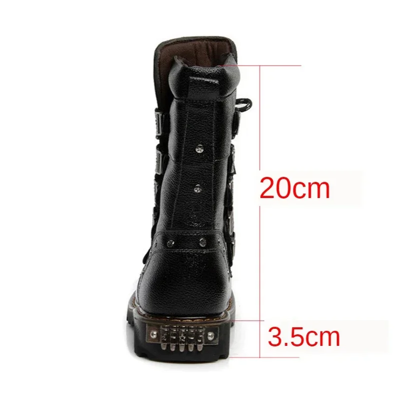Bottes Moto Steampunk Homme - Boucles Punk - Image 5