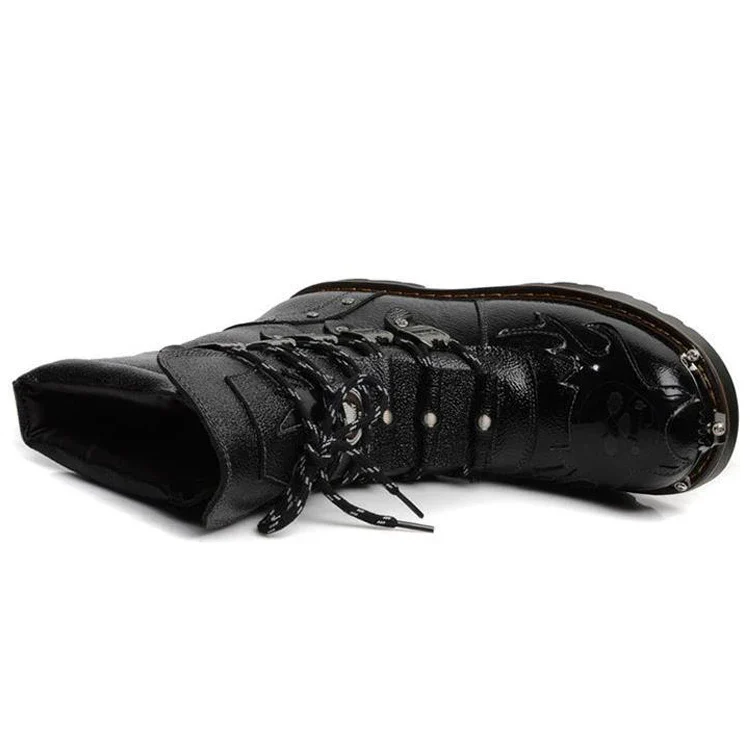 Bottes Moto Steampunk Homme - Boucles Punk - Image 9