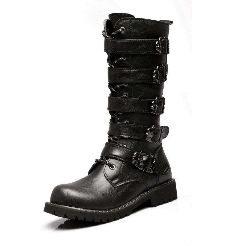Bottes Moto Vintage Homme - Style Biker
