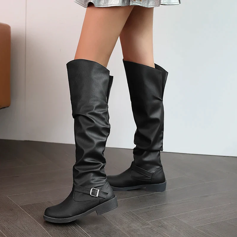 Bottes Pirate Femme - Manchette, Boucle et Cuir - Image 5