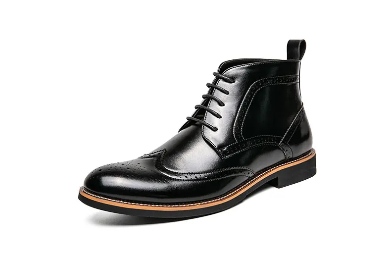 Bottines Brogue Lacées Homme — Wingtip Cuir Acajou Victorien - Image 22