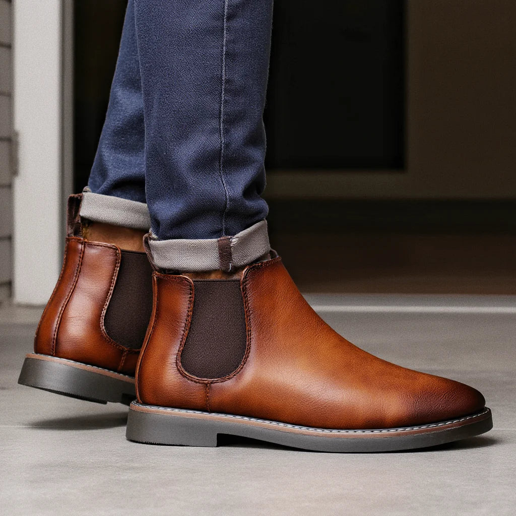 Bottines Chelsea Cuir Homme — Style Rétro Gentleman 4 Coloris - Image 10