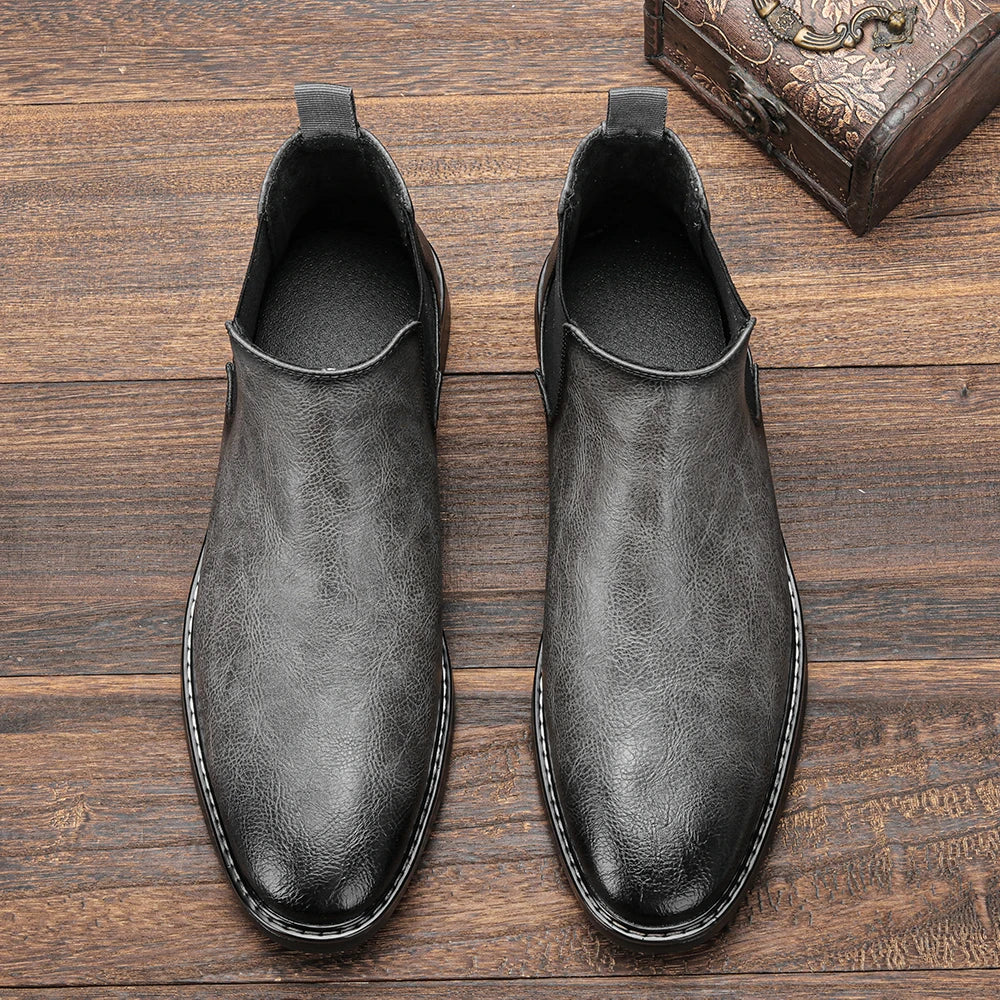 Bottines Chelsea Cuir Homme — Style Rétro Gentleman 4 Coloris - Image 23