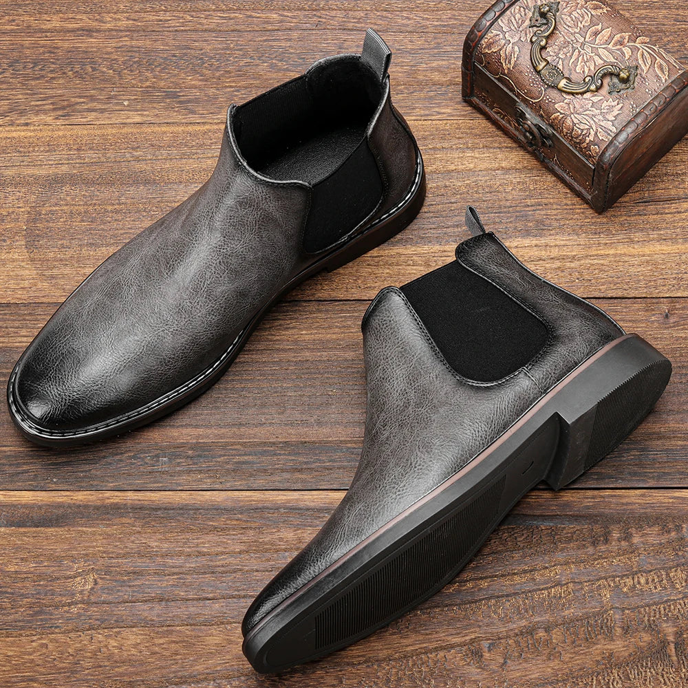 Bottines Chelsea Cuir Homme — Style Rétro Gentleman 4 Coloris - Image 24