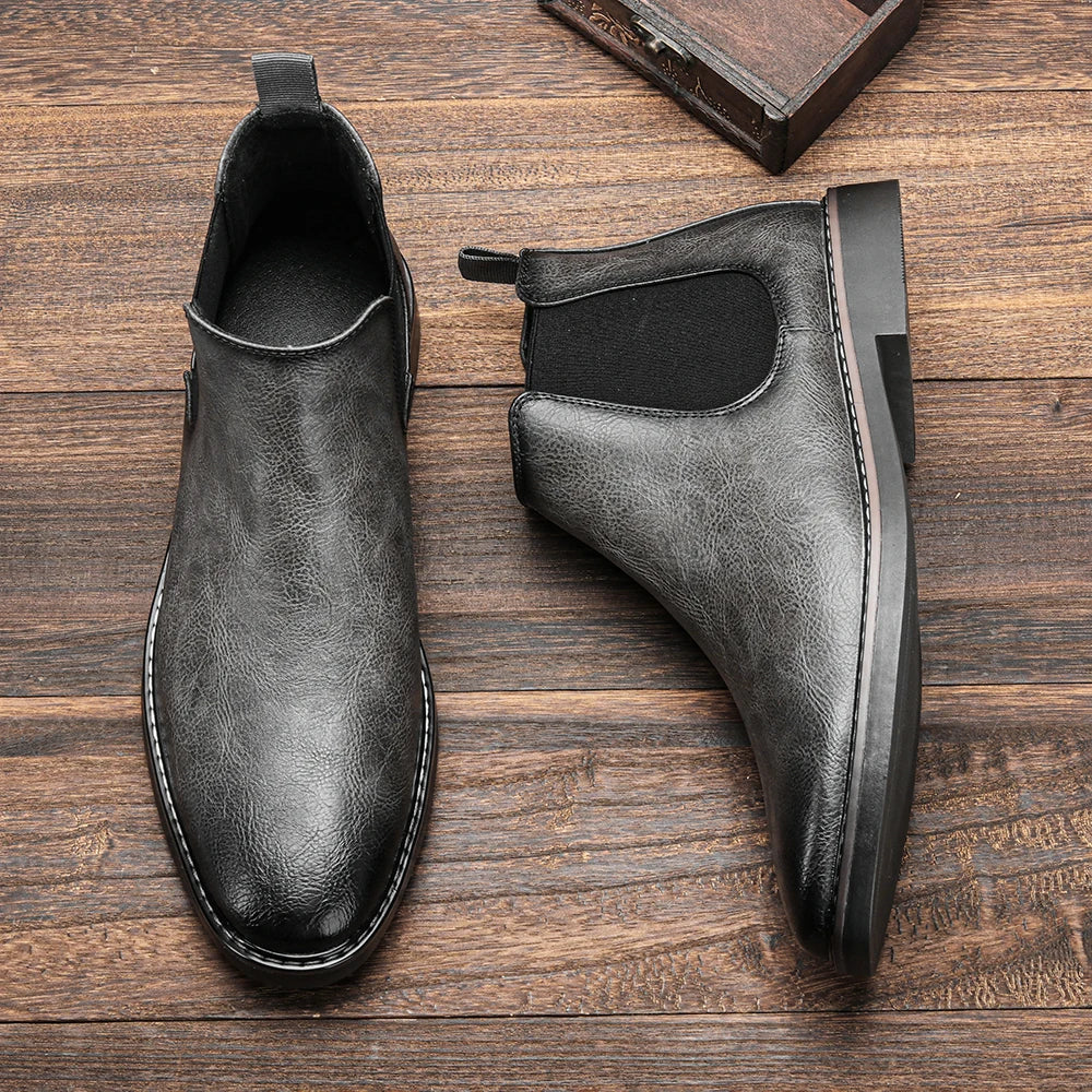 Bottines Chelsea Cuir Homme — Style Rétro Gentleman 4 Coloris - Image 26