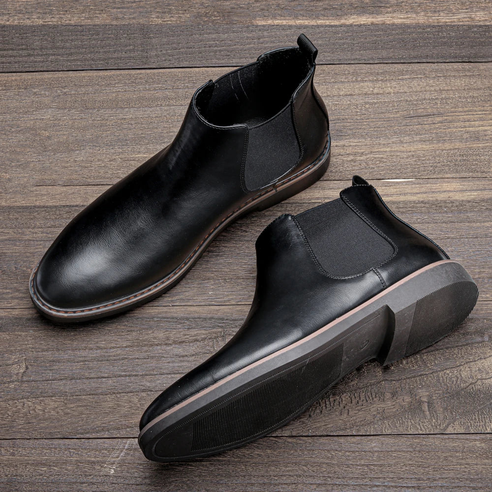 Bottines Chelsea Cuir Homme — Style Rétro Gentleman 4 Coloris - Image 27