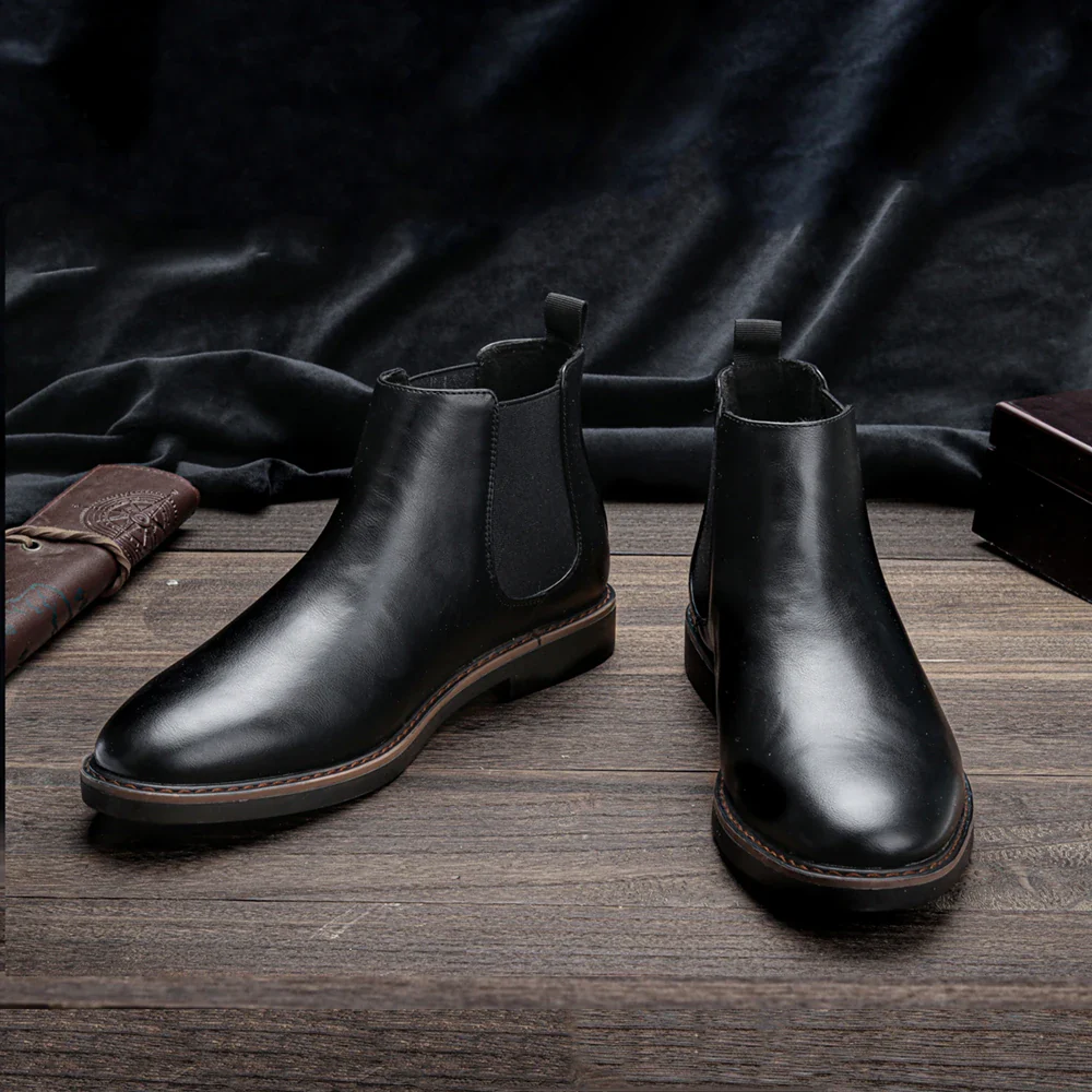 Bottines Chelsea Cuir Homme — Style Rétro Gentleman 4 Coloris - Image 28