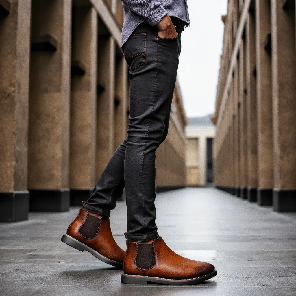 Bottines Chelsea Cuir Homme — Style Rétro Gentleman 4 Coloris - Image 3