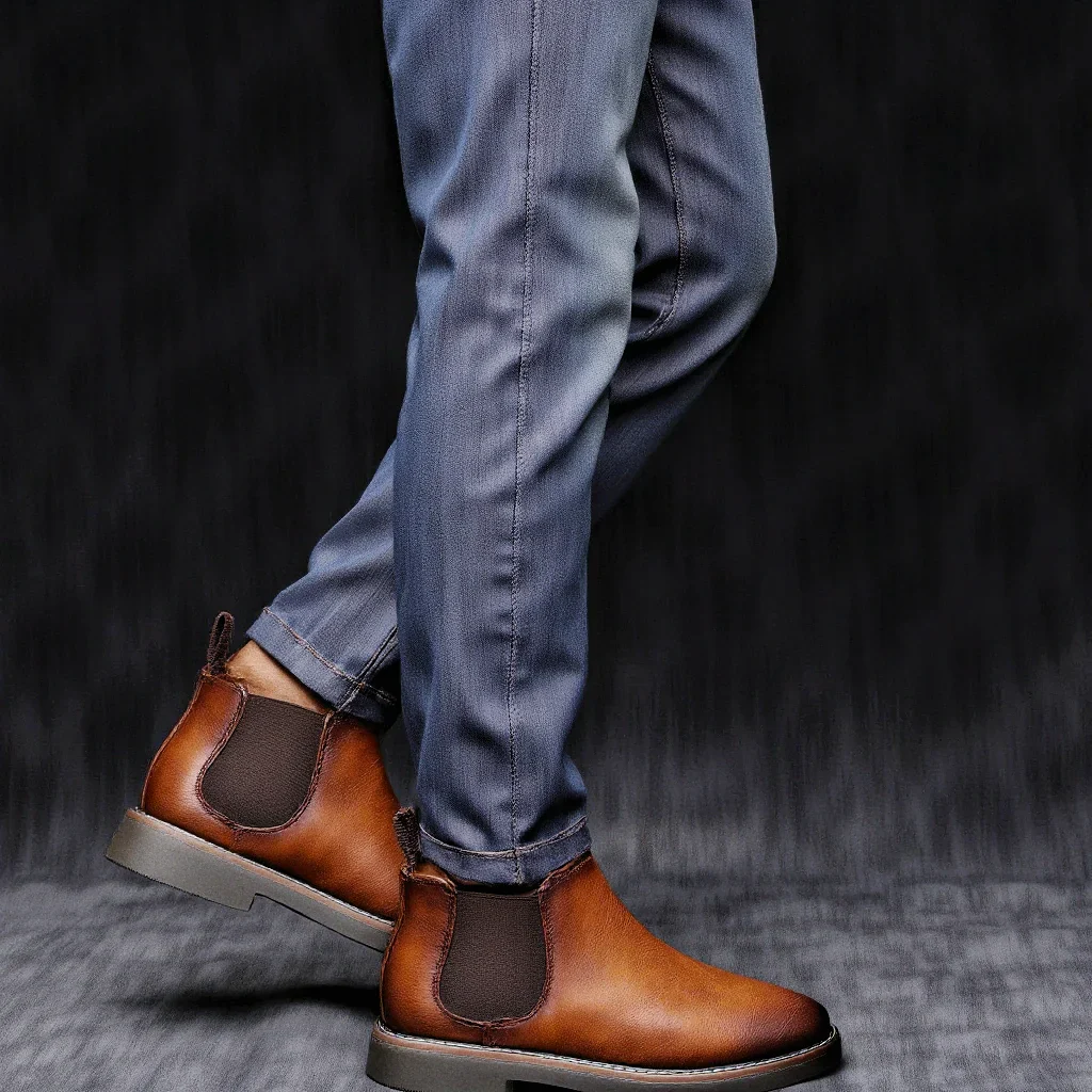 Bottines Chelsea Cuir Homme — Style Rétro Gentleman 4 Coloris - Image 4