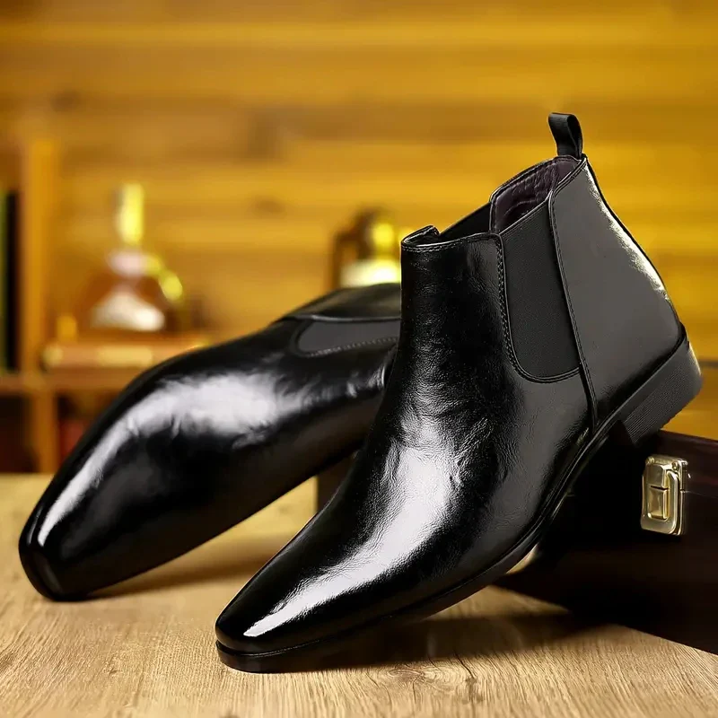 Bottines Chelsea Homme - Bout Pointu Victorien - Image 13