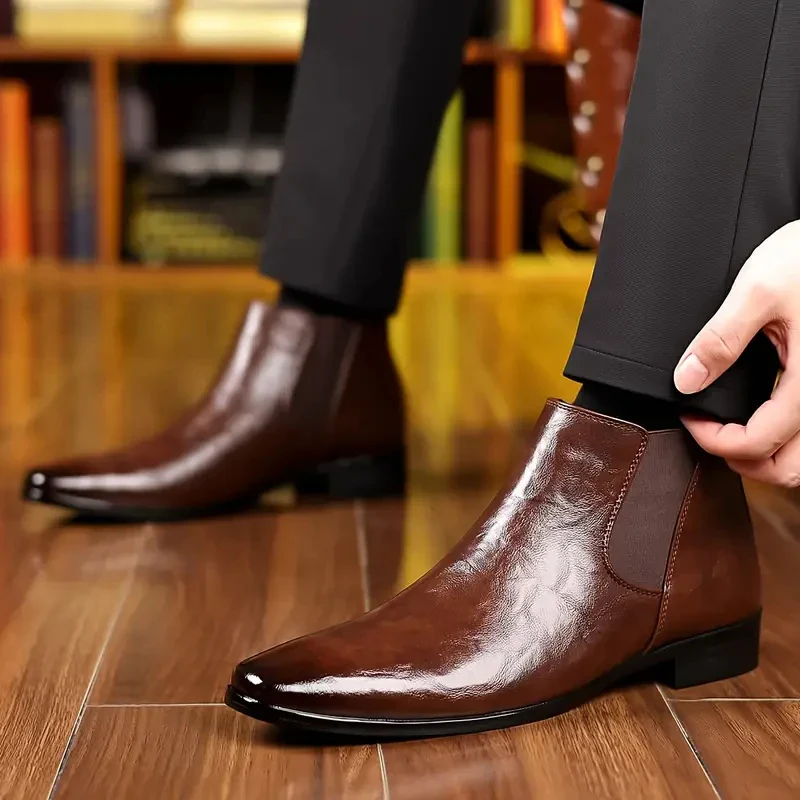 Bottines Chelsea Homme - Bout Pointu Victorien - Image 4