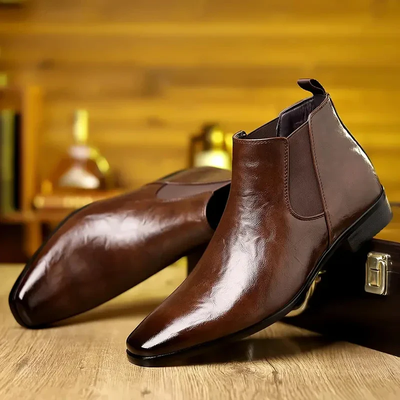 Bottines Chelsea Homme - Bout Pointu Victorien - Image 8