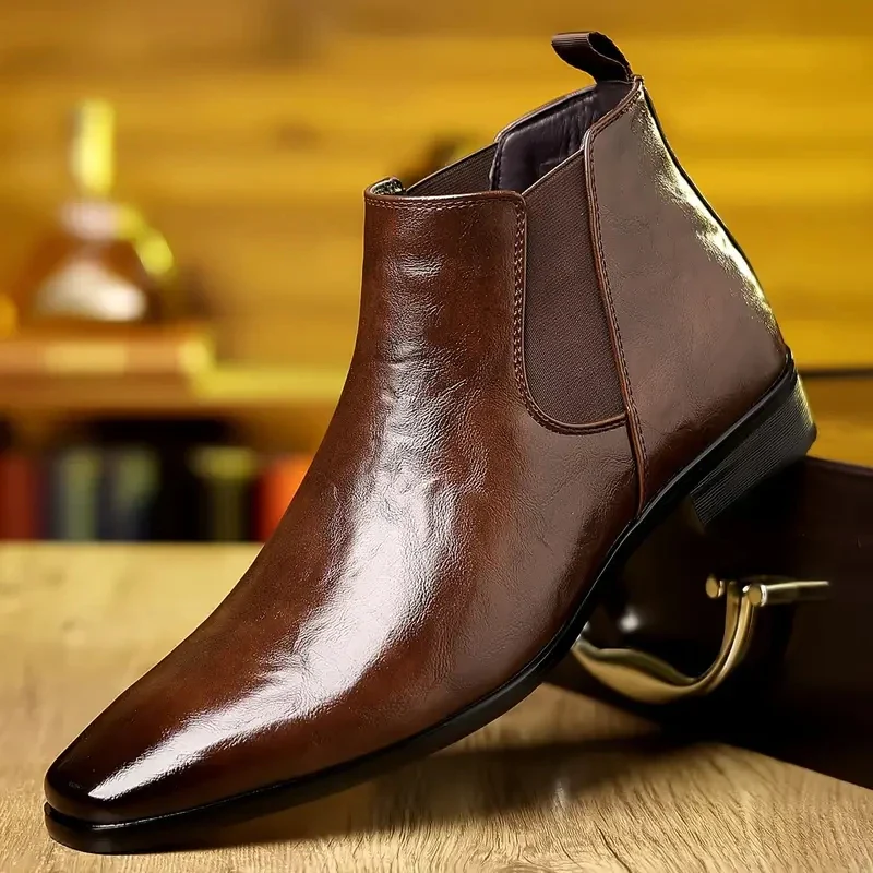 Bottines Chelsea Homme - Bout Pointu Victorien - Image 9