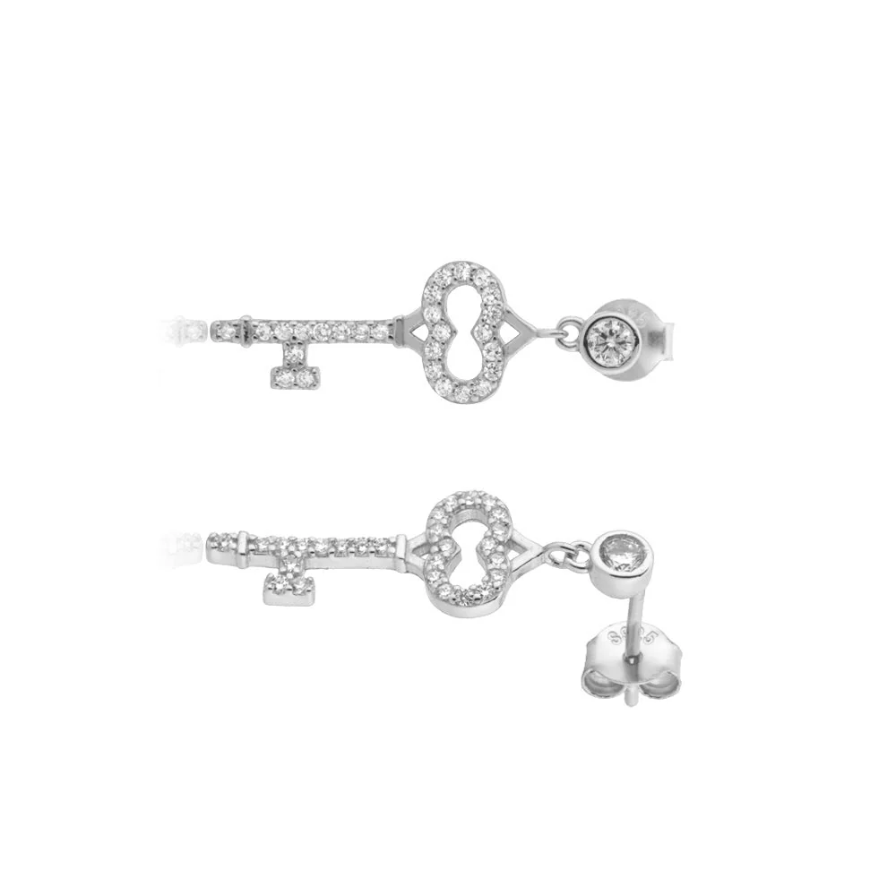 Boucles Steampunk Clés Vintage - Image 2