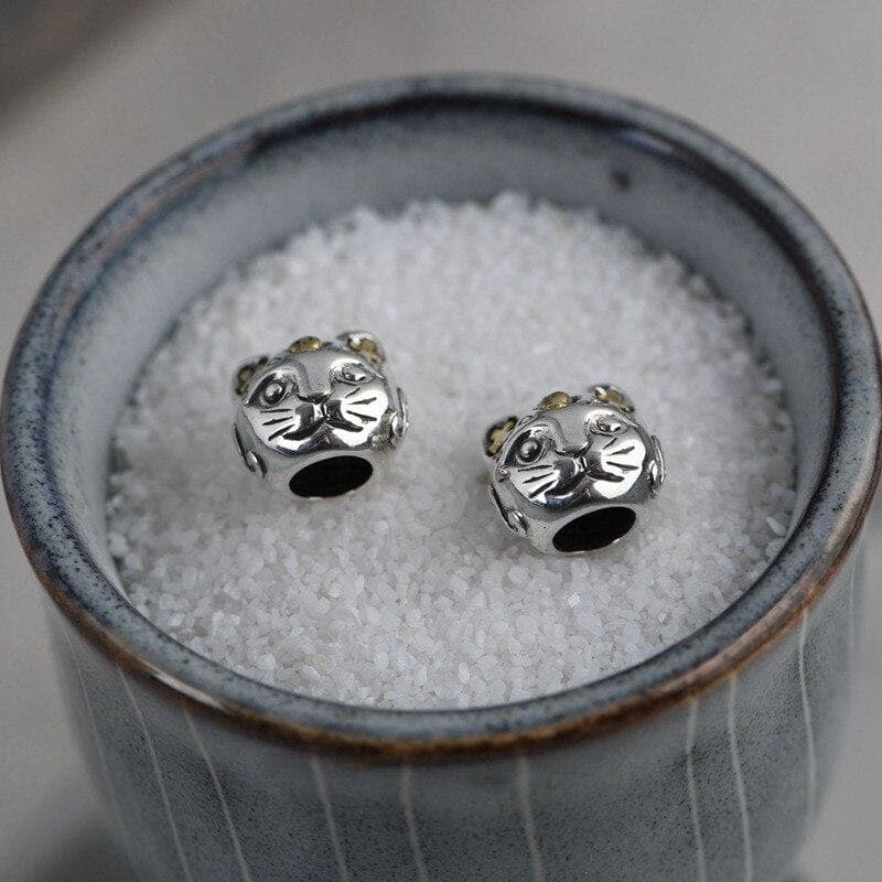 Boucles d' Oreilles Chat Argent — Neko - Image 5