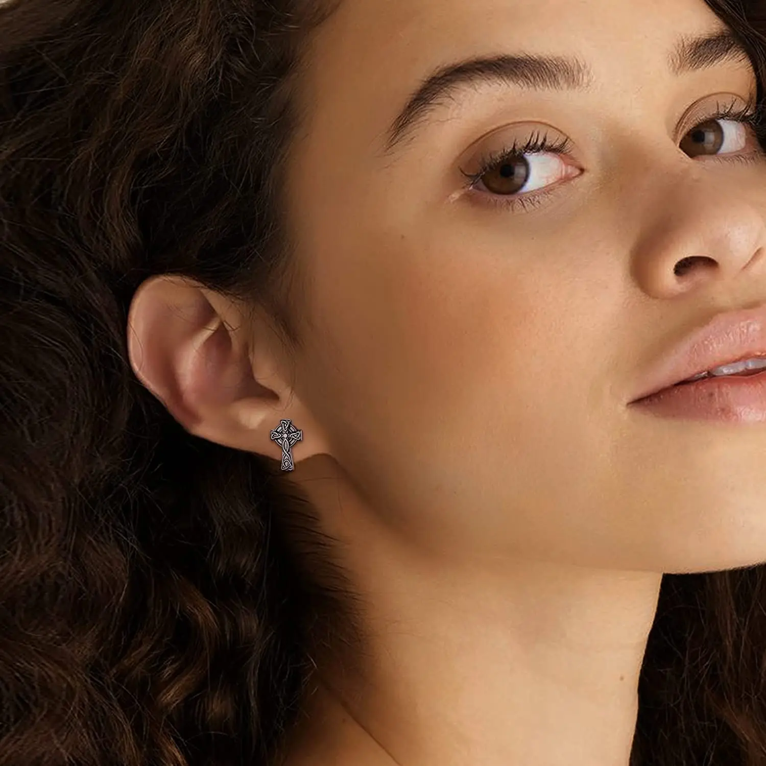 Boucles d’oreilles Croix Celtique Inox — Clous - Image 3