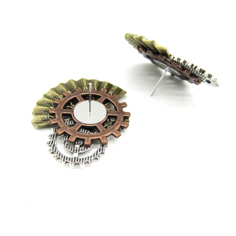 Boucles Steampunk Éventails Japonais - Image 3