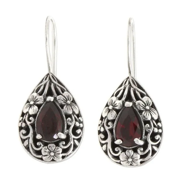 Boucle d oreille Grenat — Victorian Style
