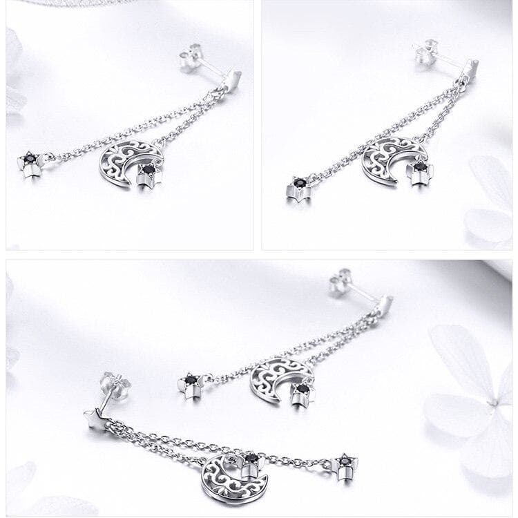 Boucles Steampunk Lune d' Argent - Image 4