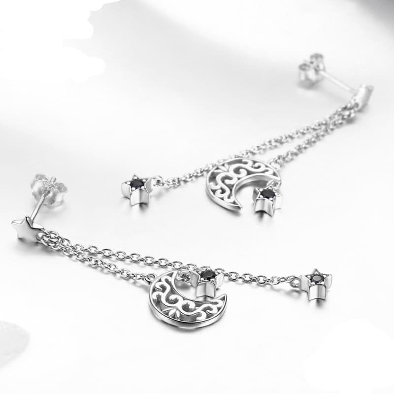 Boucles Steampunk Lune d' Argent - Image 5