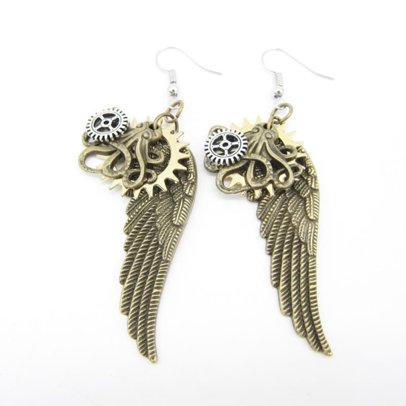 Boucles Steampunk Ailes Forgées - Image 3
