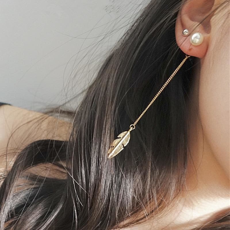Boucles Steampunk Plumes d' Or - Image 2