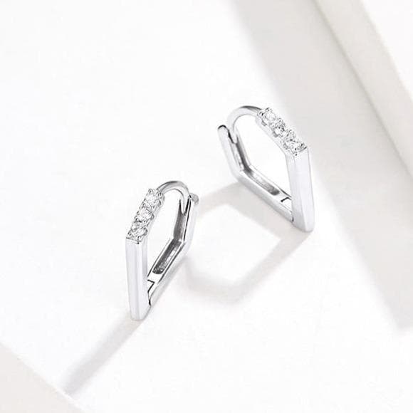Boucles Steampunk Triangles d'Argent - Image 6