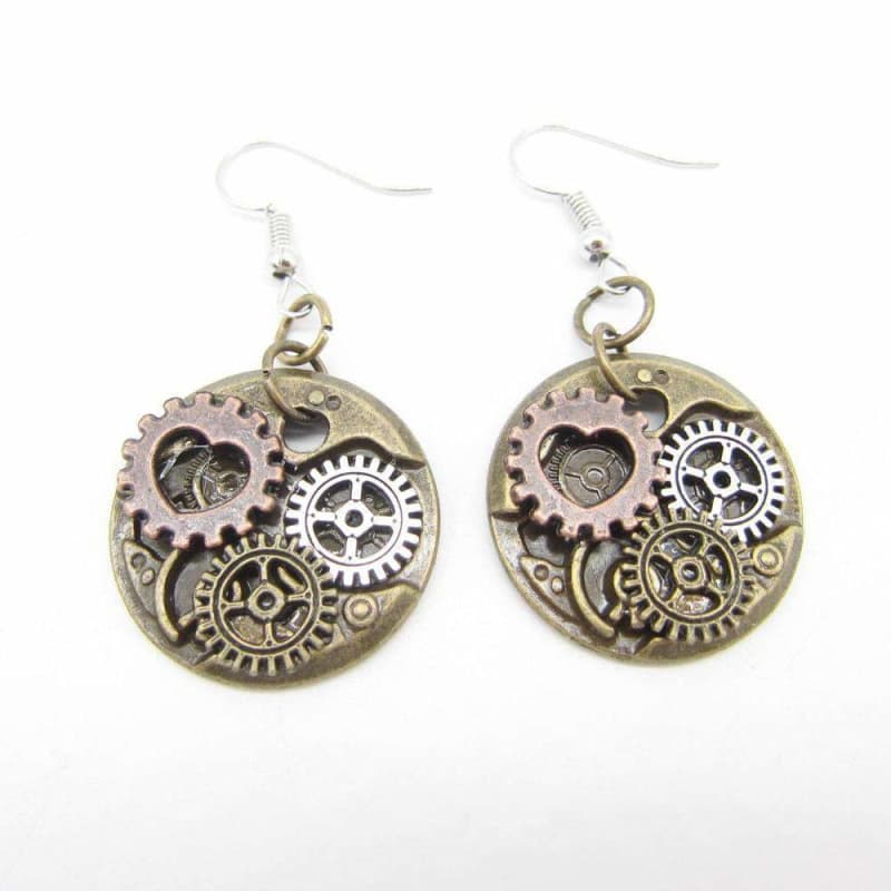 Boucle d Oreille Steampunk Femme — Watchcase