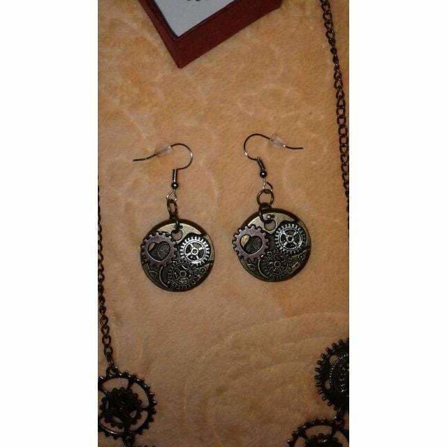 Boucle d Oreille Steampunk Femme — Watchcase - Image 5