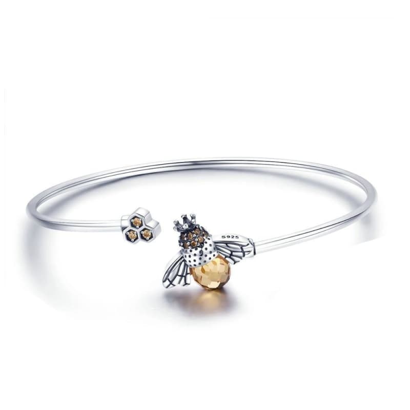 Bracelet Steampunk Abeille d' Argent