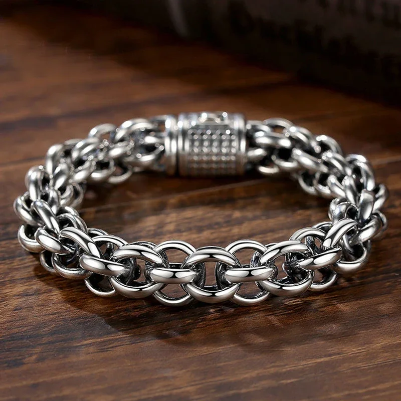 Bracelet Acier Homme — Chaîne Ronde - Image 3