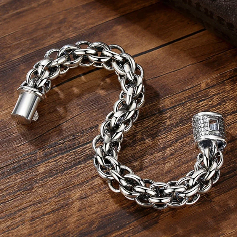Bracelet Acier Homme — Chaîne Ronde - Image 5