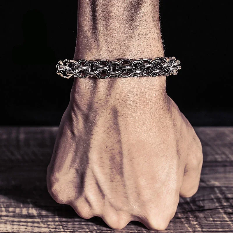 Bracelet Acier Homme — Chaîne Ronde - Image 6