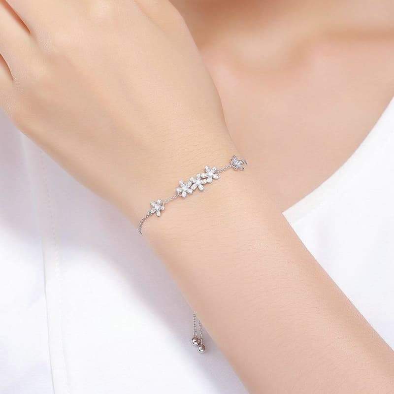 Bracelet Femme Fleur d' Argent - Image 2