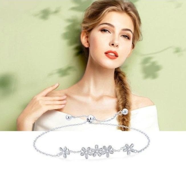 Bracelet Femme Fleur d' Argent - Image 3