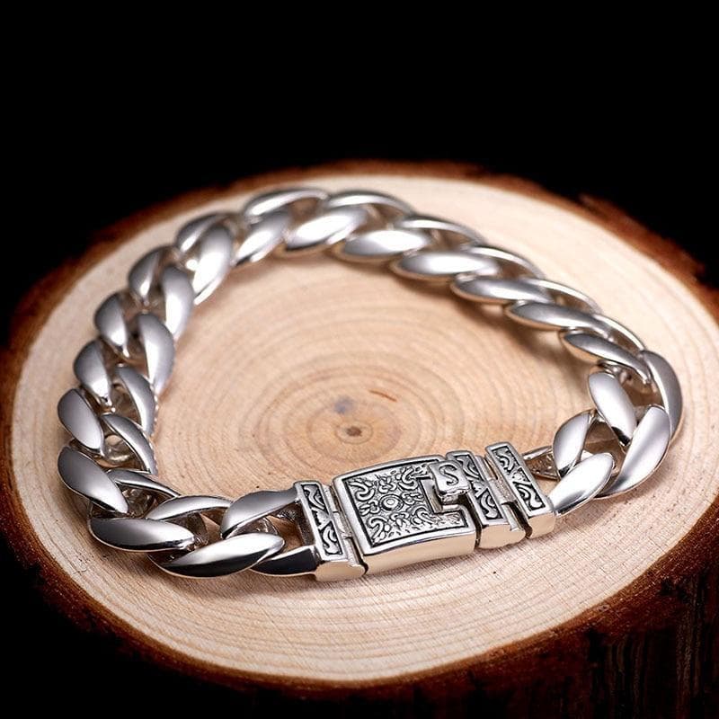 Bracelet Biker Couleur Argent — Lonesome Rider - Image 3