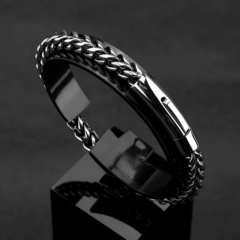 Bracelet Homme — Acier Steampunk - Image 4