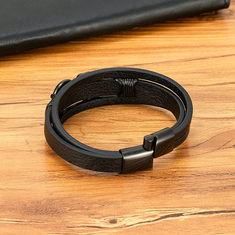 Bracelet Cuir Punk - Image 3