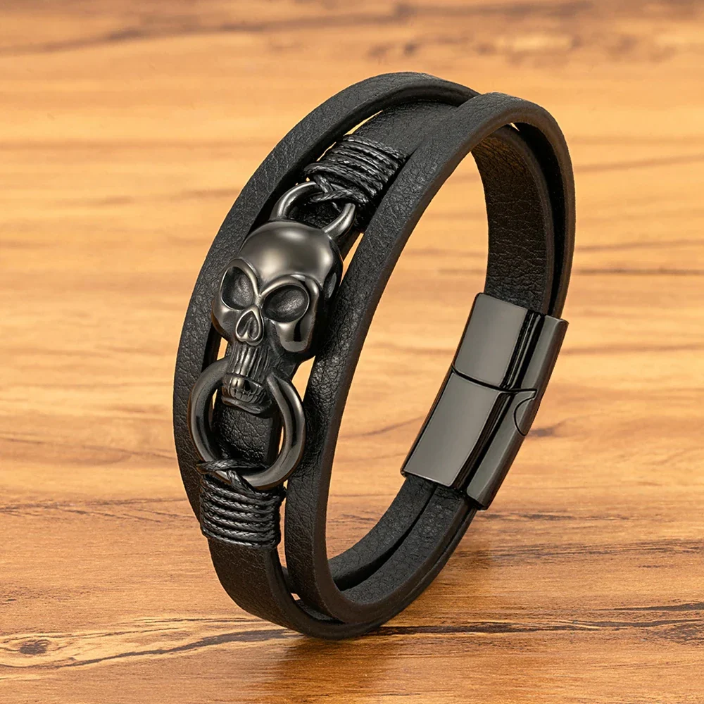 Bracelet Cuir Punk - Image 5