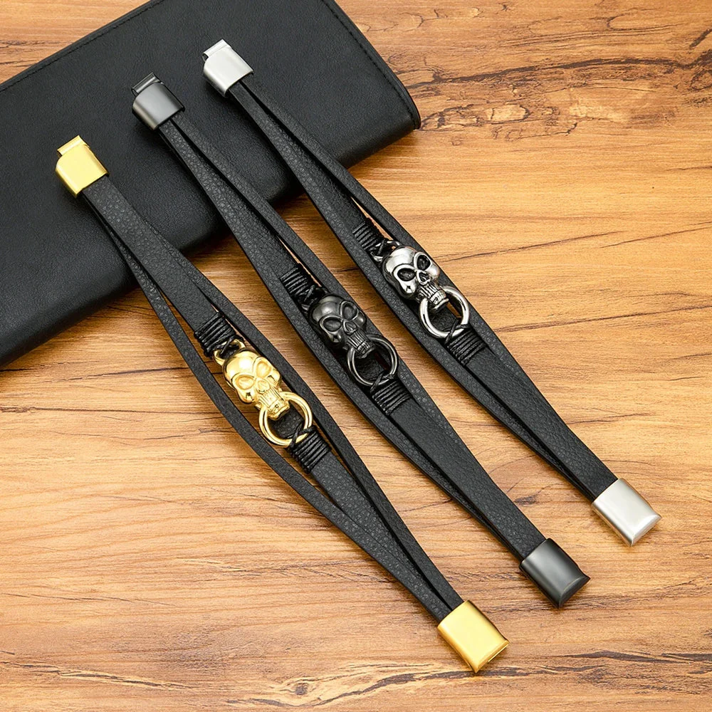 Bracelet Cuir Punk - Image 6