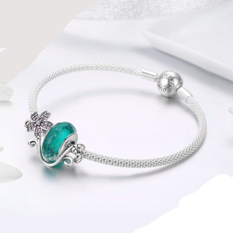 Bracelet Steampunk Pierre et Argent - Image 3