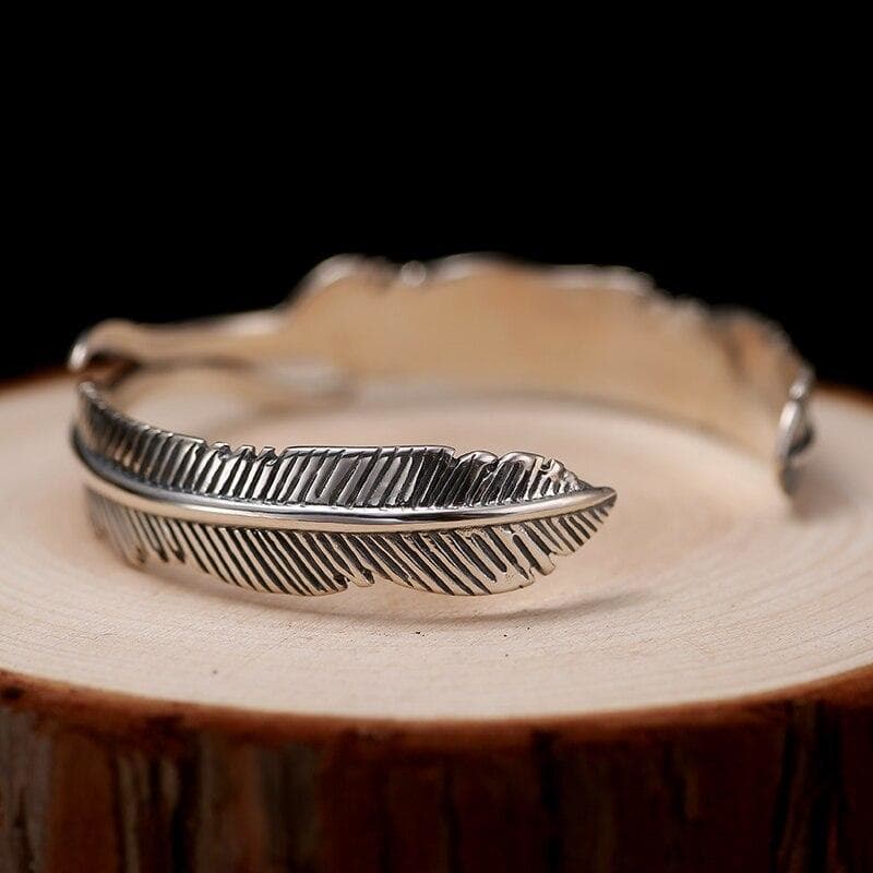 Bracelet Plume Argent - Image 5